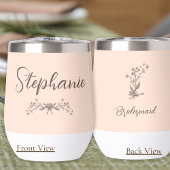 Personalisierte Bridesmaid Rustikale Elegante Wild