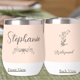 Personalisierte Bridesmaid Rustikale Elegante Wild