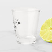 Personalisierte Bridesmaid-Skriptname Datum Gesche Schnapsglas (Rechts)