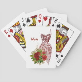 Personalisierte Bridesmaid-Spielkarten Spielkarten