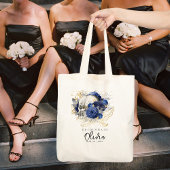 Personalisierte Bridesmaid Tasche Gothic Skull Blu