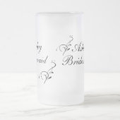 Personalisierte Bridesmaid-Tasse Mattglas Bierglas (Mittel)