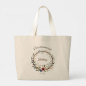 Personalisierte Bridesmaid Tote Tasche (Rückseite)