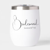 Personalisierte Bridesmaid Typografie (Vorderseite)