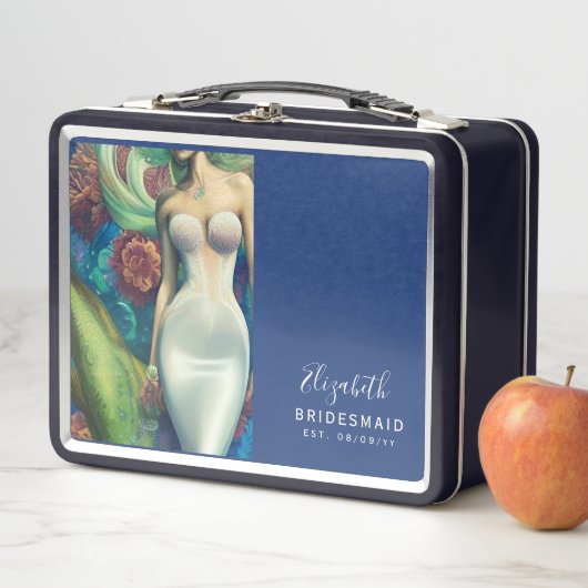 Personalisierte Bridesmaid-Vorschlag Box Beach Metall Brotdose (Beispiel)