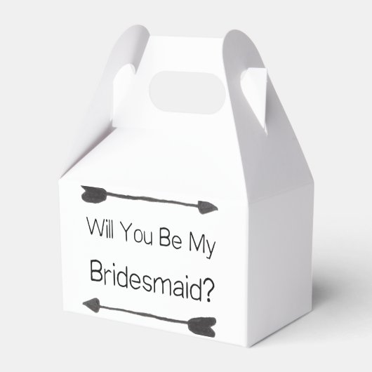 Personalisierte Bridesmaid-Vorschlag für Foto Geschenkschachtel (Vorderseite)