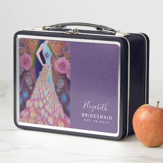 Personalisierte Bridesmaid-Vorschlag Metall Brotdose (Beispiel)