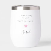 Personalisierte Bridesmaid Vorschlag Name Wedding (Rückseite)