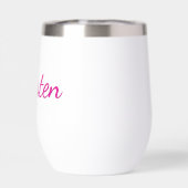 Personalisierte Bridesmaid Wine Tumbler (Rückseite)