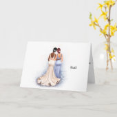 Personalisierte Bridesmaid zur Bride Wedding Card Karte (Gelbe Blume)