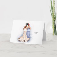 Personalisierte Bridesmaid zur Bride Wedding Card
