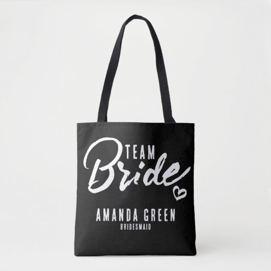 Personalisierte Bridesmaiergruppe Tot Tasche (Vorderseite)