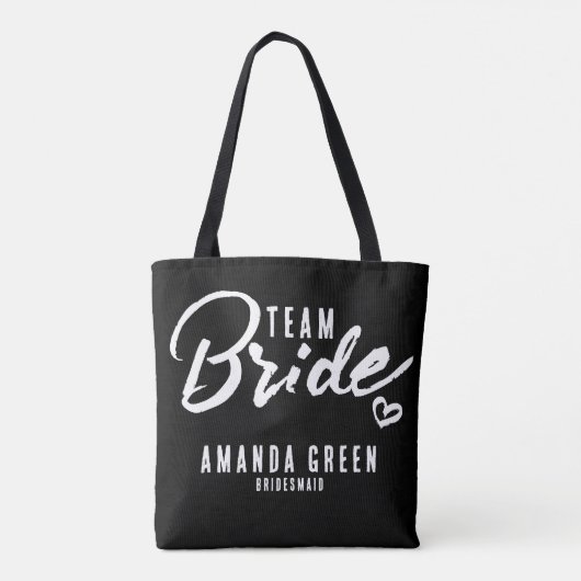 Personalisierte Bridesmaiergruppe Tot Tasche (Rückseite)