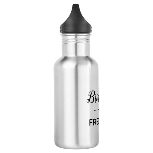 Personalisierte Bridesman Heart Wedding Edelstahlflasche (Links)