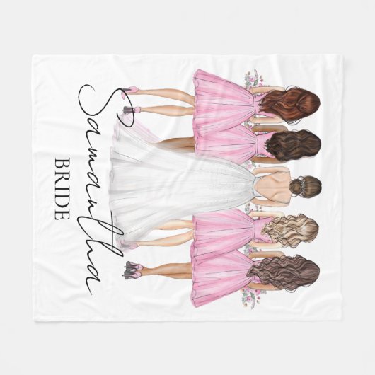 Personalisierte Bridge-Individuelle Name Fleecedecke (Vorderseite (Horizontal))