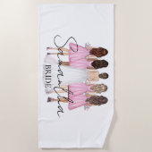 Personalisierte Bridge-Individuelle Name Strandtuch (Vorderseite)