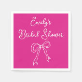 Personalisierte Bridge Name Serviette Brautparty (Vorderseite)