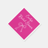 Personalisierte Bridge Name Serviette Brautparty (Ecke)