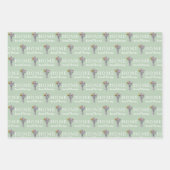 Personalisierte Briefkasten-Zahlenumrandungspapier Geschenkpapier Set (Vorderseite 2)