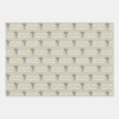 Personalisierte Briefkasten-Zahlenumrandungspapier Geschenkpapier Set (Vorderseite)