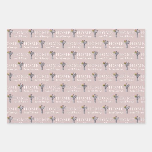 Personalisierte Briefkasten-Zahlenumrandungspapier Geschenkpapier Set (Vorderseite 2)