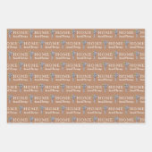 Personalisierte Briefkasten-Zahlenumrandungspapier Geschenkpapier Set (Vorderseite)