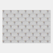 Personalisierte Briefkasten-Zahlenumrandungspapier Geschenkpapier Set (Vorderseite)