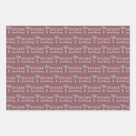 Personalisierte Briefkasten-Zahlenumrandungspapier Geschenkpapier Set (Vorderseite 3)