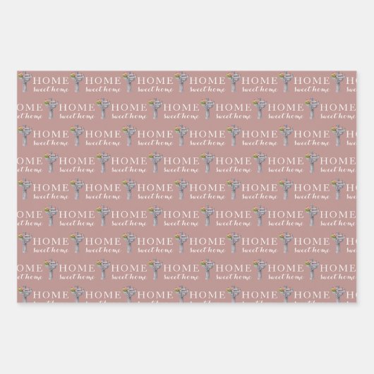 Personalisierte Briefkasten-Zahlenumrandungspapier Geschenkpapier Set (Vorderseite 2)