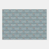 Personalisierte Briefkasten-Zahlenumrandungspapier Geschenkpapier Set (Vorderseite)