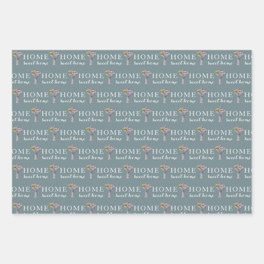 Personalisierte Briefkasten-Zahlenumrandungspapier Geschenkpapier Set (Vorderseite)