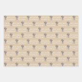 Personalisierte Briefkasten-Zahlenumrandungspapier Geschenkpapier Set (Vorderseite 3)