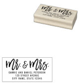 Personalisierte Briefmarke aus gebürstetem Holz Gummistempel (Stempel)