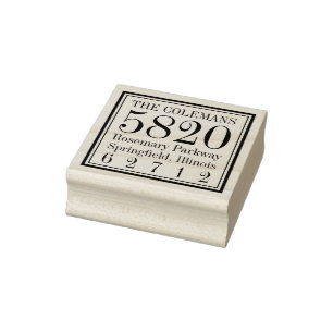 Personalisierte Briefmarke Cool Square Gummistempel