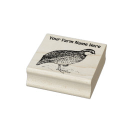 Personalisierte Briefmarke der Bobwhite Quail Farm Gummistempel