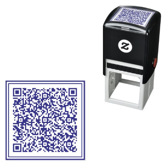 Personalisierte Briefmarke der QR-Code-Prüfung Permastempel (Beispiel)