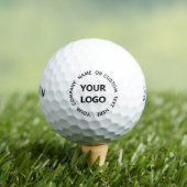 Personalisierte Briefmarke für Text und Logos Golfball (Insitu T-Shirt)