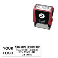 Personalisierte Briefmarke Ihre Logo-Adresse Unter