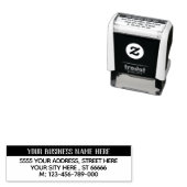 Personalisierte Briefmarke Name Anschrift Telefon Permastempel (Beispiel)