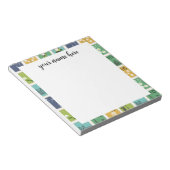Personalisierte Briefmarke Notepad Notizblock (angewinkelt)