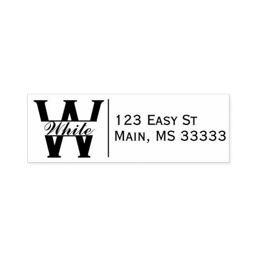 Personalisierte Briefmarke Rücksendeadresse Permastempel (Design)