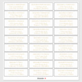 Personalisierte Briefmarken für Hochzeitstifte Aufkleber (Blatt)