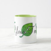 Personalisierte Bright-fröhliche Leaf-Tasse Tasse (Zentrum)