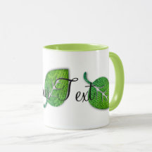 Personalisierte Bright-fröhliche Leaf-Tasse