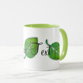 Personalisierte Bright-fröhliche Leaf-Tasse Tasse