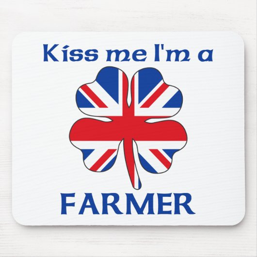 Personalisierte Briten küssen mich, den ich Bauer Mousepad (Vorne)