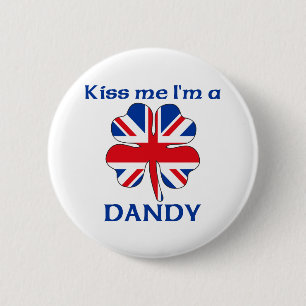 Personalisierte Briten küssen mich, den ich gecki Button