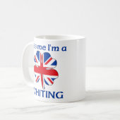 Personalisierte Briten küssen mich, den ich Kaffeetasse (Vorderseite Links)