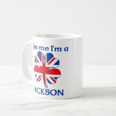 Personalisierte Briten küssen mich, den ich Kaffeetasse (Vorderseite Links)