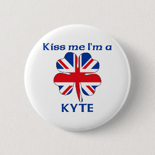 Personalisierte Briten küssen mich, den ich Kyte Button